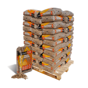 Crépito® Premium puupelletit – Lava 72 × 15 kg (1080 kg) | DINplus & NF