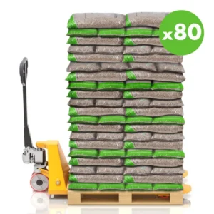 ENERVER puupelletit 15 kg – 80 säkkiä (1200 kg) – Tehokas ja ympäristöystävällinen lämmitys